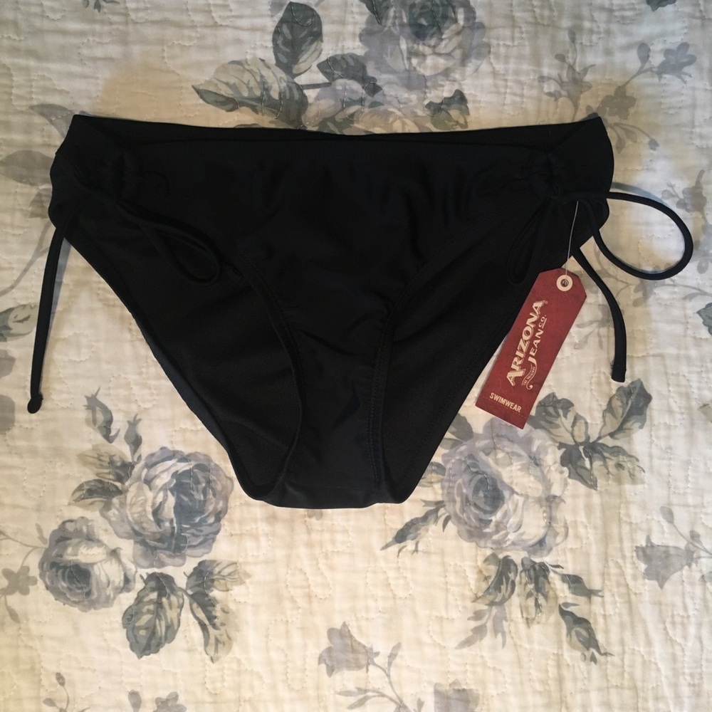 NWT!! Arizona Jeans Co. Black Bikini Bottoms
